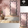 Lustro nieregularne w ramie mdf - TWIST – Blobs Mirrors Czarna Rama